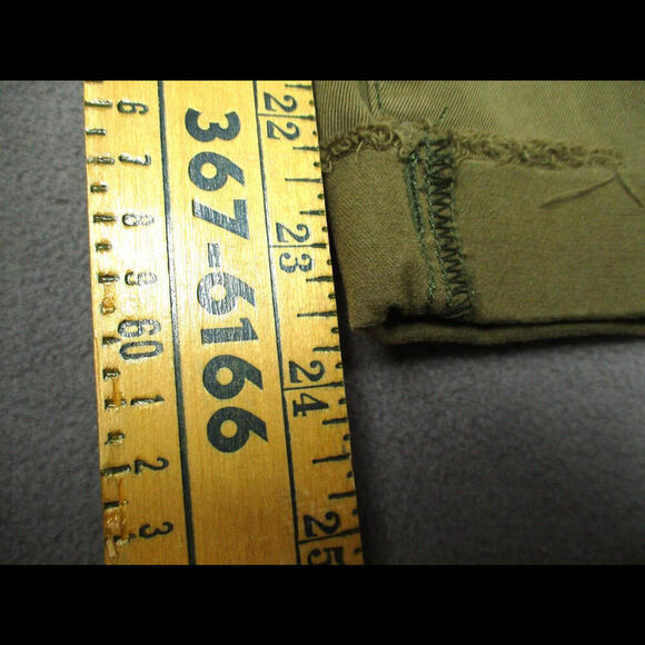 rag bone Buckley Frayed Hem Chino Pant Womens 24 Green Ankle Cropped Casual - Picture 4 of 9